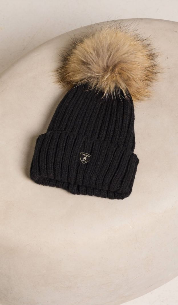Kepurė Pom Pom Black Natural