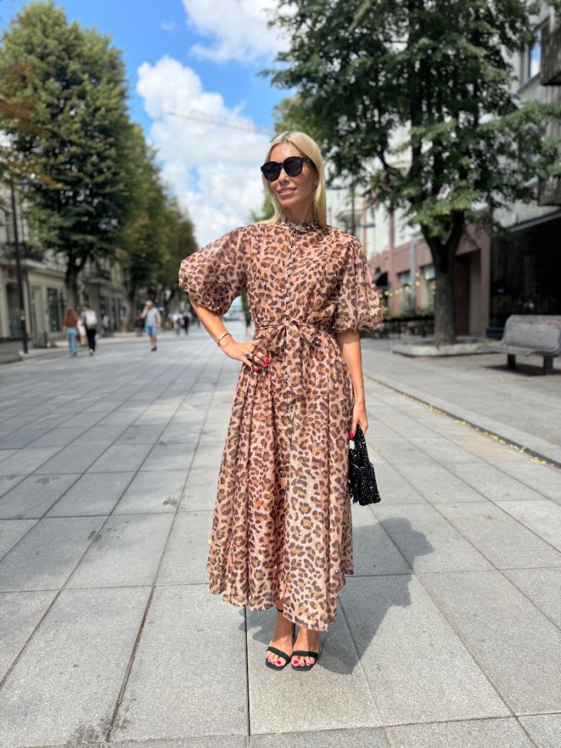 Ilga suknelė Leopard