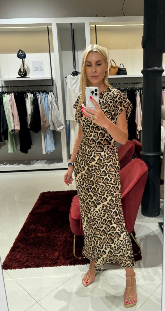 Ilga suknelė Leopard